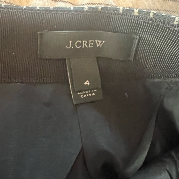 J Crew black and white mini skirt size 4 - Picture 3 of 3